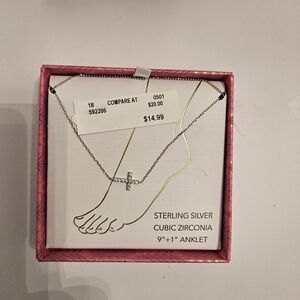 Elegant Sterling Silver Cubic Zirconia Necklace